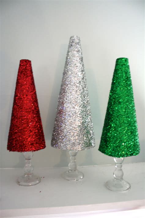 diy glitter christmas trees  dash  megnut