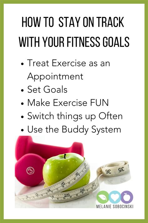 stay  track   exercise goals melanie sobocinski