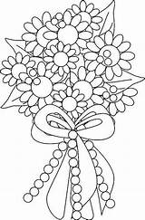 Bouquet Coloring Flowers Flower Pages Colouring Flickr Original sketch template