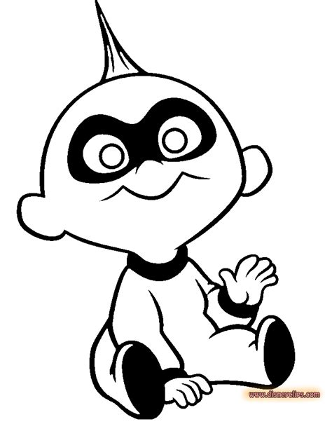 incredibles  coloring pages jack jack coloringpages