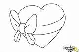 Bow Heart Draw Coloring Step Drawingnow Steps sketch template