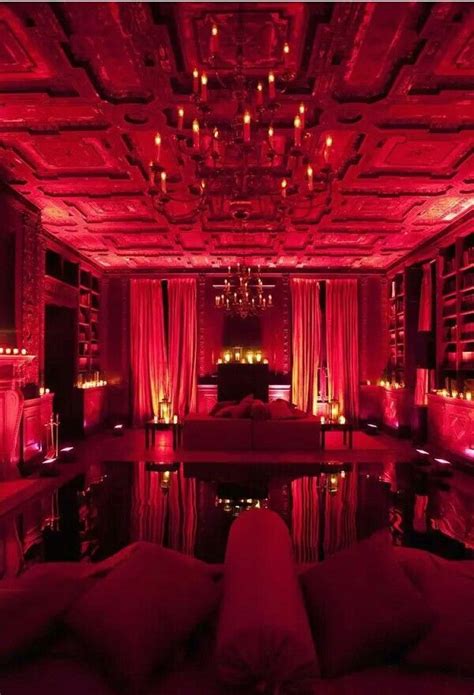 Pin By Kerez On Good Evening Red Aesthetic Red Rooms Mansions