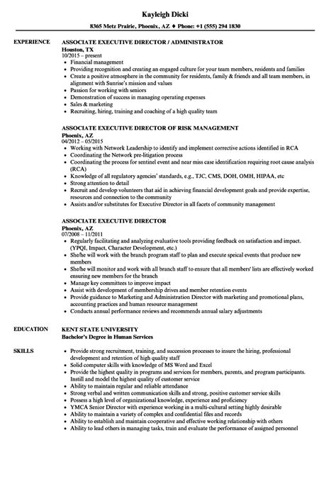 executive director resume samples master  template document