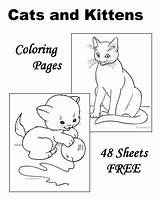 Coloring Cat Pages Kitten Kittens Sheets Printable Cats Kids Worksheets Cute Animal Raisingourkids Many Horse Books Raising Choose Board sketch template