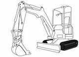 Excavator Supercoloring sketch template