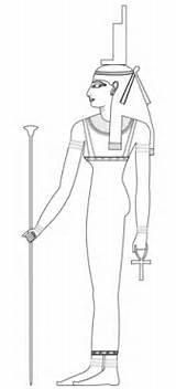 Isis Coloring Pages Egyptian Categories Ancient sketch template
