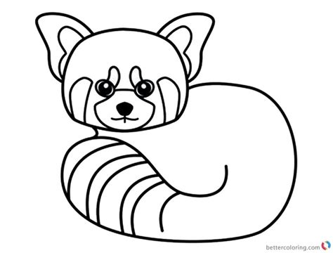 red panda coloring pages  art  printable coloring pages