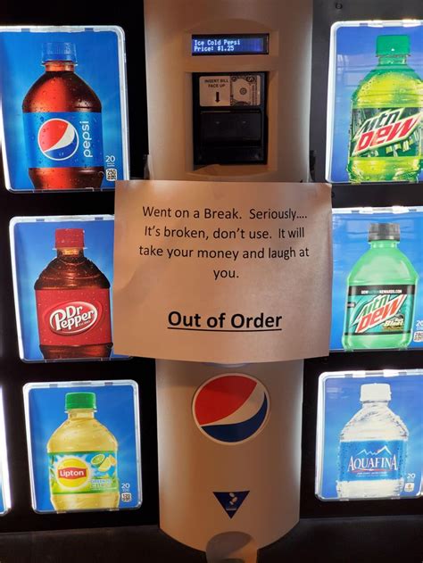 order sign   soda machine   unihttpsireddit