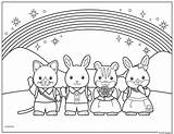 Coloring Rainbow Friends Critters Calico Pages Printable Print Family Book Color sketch template