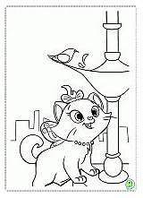 Coloring Marie Dinokids Pages Cat sketch template