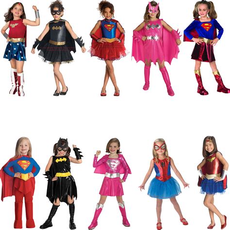 childs superhero fancy dress costume halloween book week kids  girls