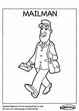 Mailman Coloring Pages Kids Color Getcolorings Printable sketch template
