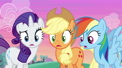 Image Rarity Applejack And Rainbow Surprised S6e14 Png