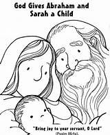 Abraham Sarah Coloring Pages Bible Baby Printable Preschool Kids Drawing Story Sunday Crafts School Isaac Colouring Lot Color Activities Toddler sketch template
