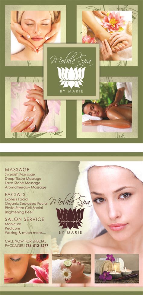Spa Flyer Spa Flyer Deep Tissue Massage Stone Massage