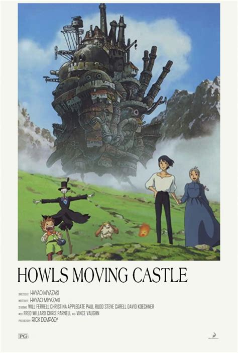 Infographie Movie Poster For Howls Moving Castle By Hayao Miyazaki Howl