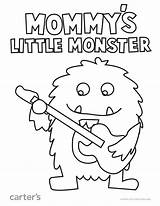 Little Coloring Pages Monsters Mommy Monster Getcolorings Color Printable sketch template