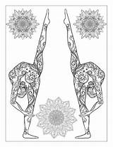 Yoga Coloring Mandalas Poses Pages Book Meditation Adults Books Mandala Colouring Adult Choose Board sketch template