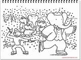 Coloring Babar Pages Elephant sketch template
