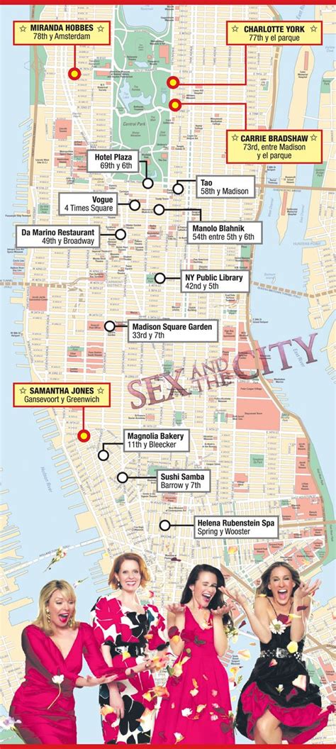 Sex And The City Tour Map Sex And The City Tour Map
