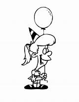 Birthday Coloring Pages Balloon Balloons Clipart Library Party Popular sketch template