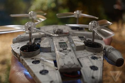 amazing star wars drones   battle   millennium falcon  verge