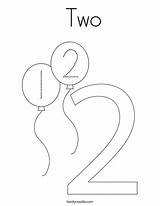 Number Twisty sketch template