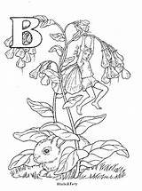 Flower Fairies Fairy Coloring Pages Letter Barker Mary Letters Cicely Beanstalk Jack Alphabet Bluebell Prince Happy sketch template