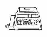 Fax Coloring Coloringcrew sketch template