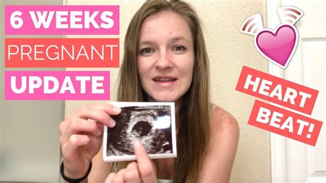 6 week pregnancy update heartbeat visible on ultrasound youtube