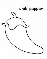 Pepper Chilis Getdrawings Jalapeno sketch template