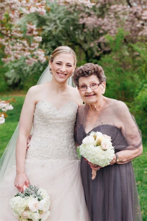 adorable bride has 89 year old grandmother as one of her bridesmaids