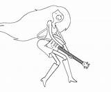 Adventure Time Marceline Pages Coloring Getcolorings sketch template