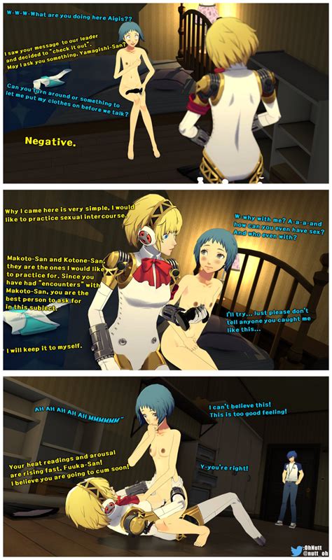 Rule 34 2girls Aegis Persona Aigis Persona Caught Caught In The