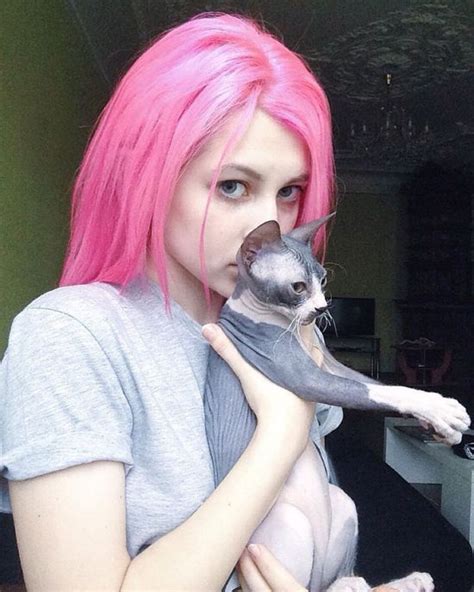russian girl is going viral because of her new rainbow cat undercut others
