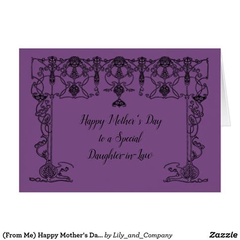 happy mothers day daughter  law card zazzlecom happy