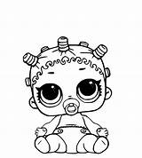 Lol Coloring Dolls Pages Baby Kids Surprise sketch template