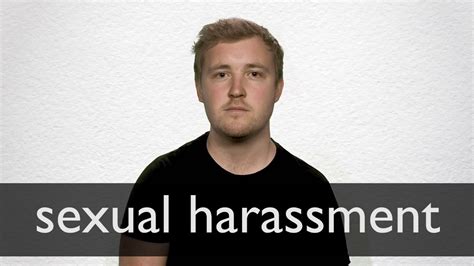 how to pronounce sexual harassment in british english youtube