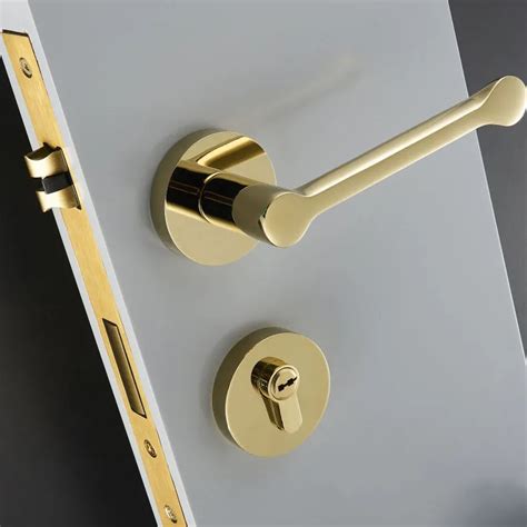 set modernized brass interior door handlesets   mm doors black simple door handle