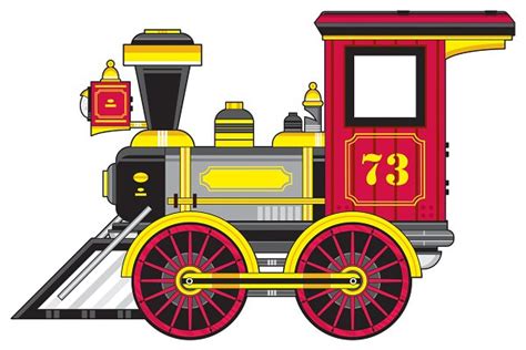 cartoon vintage steam train pre designed photoshop graphics
