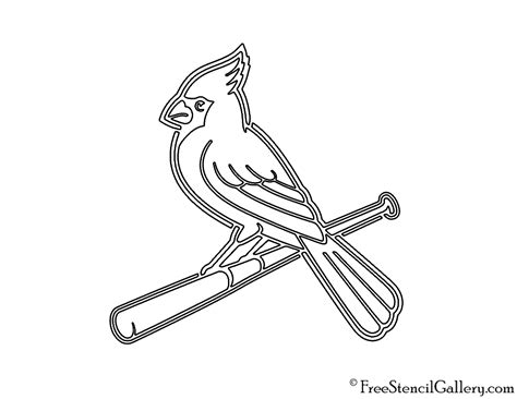 mlb st louis cardinals logo stencil  stencil gallery
