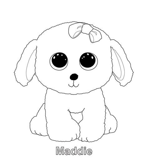 maddie beanie boo coloring pages beanie boo dogs dog coloring page