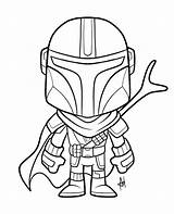 Mandalorian Colorear Wonder Dibujalandia sketch template