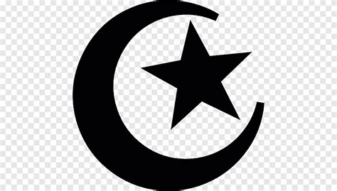 symbolen van islam star en halve maan veelhoeken  kunst en cultuur maan symbool kunstwerk