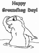 Groundhog Coloring Pages Color Ground Printable Groundhogs Printables Activities Sheet Kids sketch template