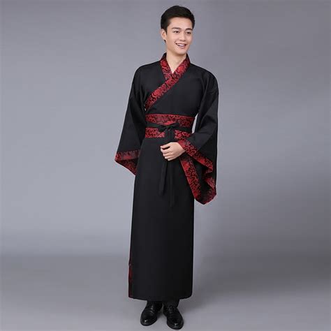 New Men Chinese Traditional Costume Male Red Hanfu Chinese