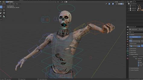 3d model corpse vr ar low poly rigged animated cgtrader