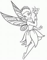 Coloring Pages Tinkerbell Periwinkle Fairy Popular sketch template