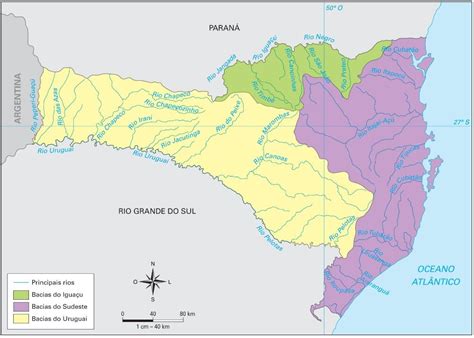 Bacias Hidrográficas De Santa Catarina Santa Catarina Bacias
