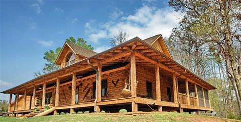 log cabin floor plans  wrap  porch house decor concept ideas
